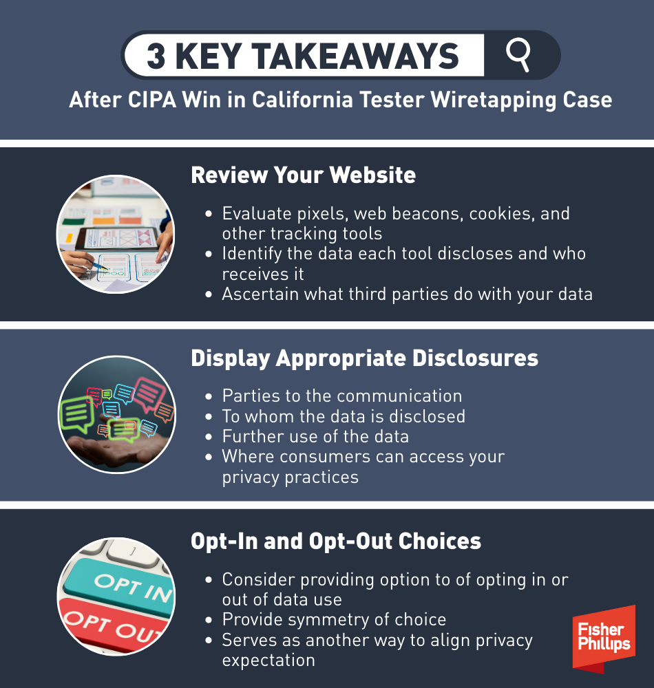 3 Key Takeaways after CIPA win in CA tester wiretapping case