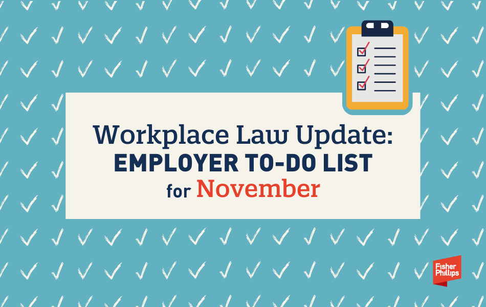 Workplace Law Update infographic