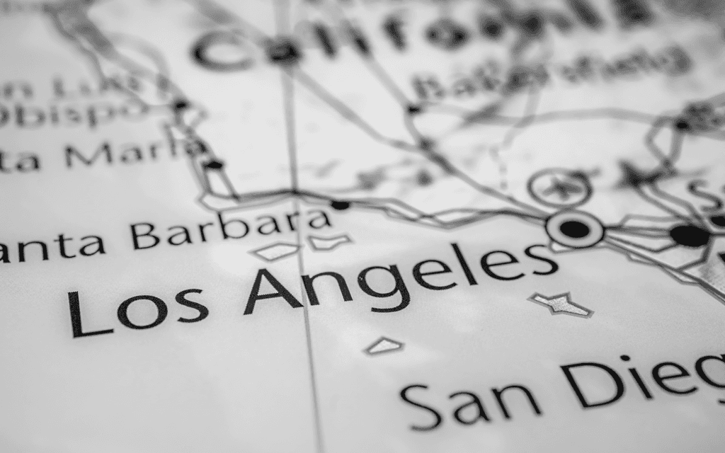 Los Angeles map