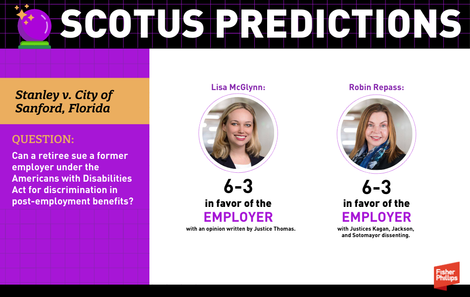 SCOTUS Predictions infographics