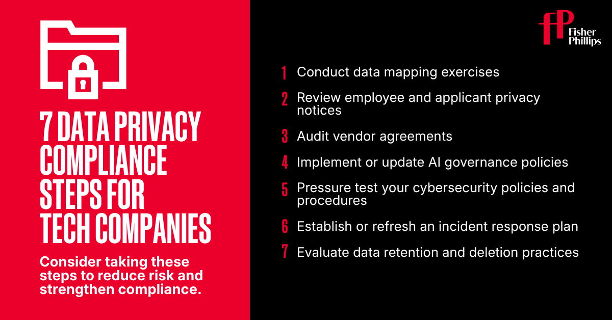 7 Data Privacy Compliance Steps for Tech Companies